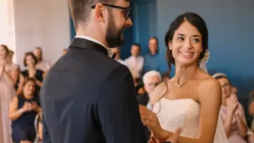 Cérémonie de mariage filmée dans un style naturel et haut de gamme